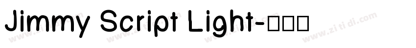 Jimmy Script Light字体转换